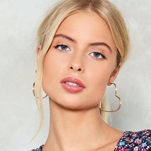 Heart Hoop Earrings